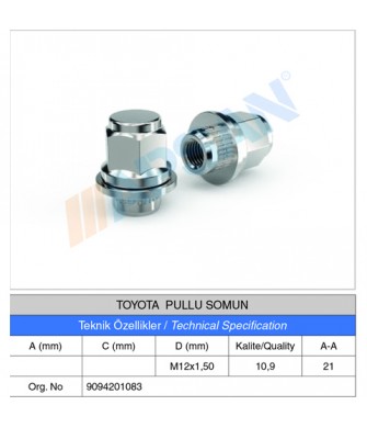 TOYOTA PULLU SOMUN TOYOTA PULLU SOMUN