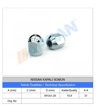 NISSAN KAPALI SOMUN NISSAN KAPALI SOMUN