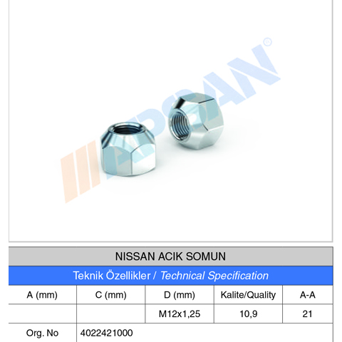 NISSAN AÇIK SOMUN