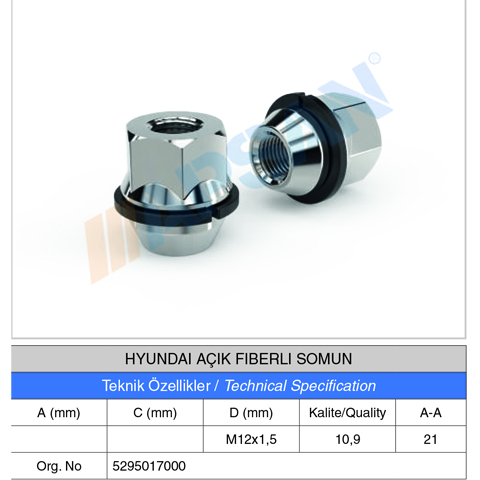 HYUNDAİ AÇIK FİBERLİ SOMUN