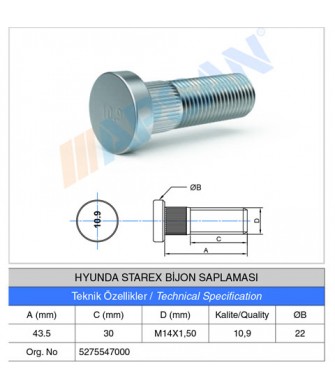 HYUNDAİ STAREX BİJON SAPLAMASI 