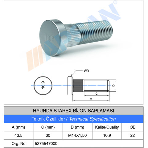 HYUNDAİ STAREX BİJON SAPLAMASI 