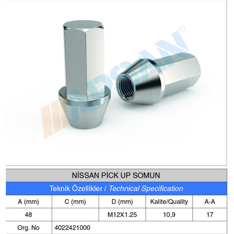NISSAN PİCK UP SOMUN