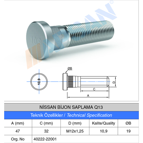 NİSSAN BİJON SAPLAMASI Q13