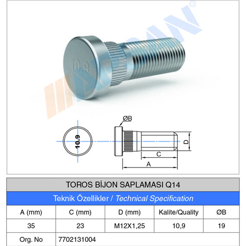 TOROS BİJON SAPLAMASI Q14