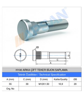 H100 ARKA ÇİFT TEKER BİJON SAPLAMASI H100 ARKA ÇİFT TEKER BİJON SAPLAMASI