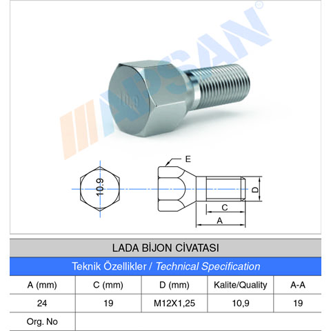 LADA BİJON CİVATASI 