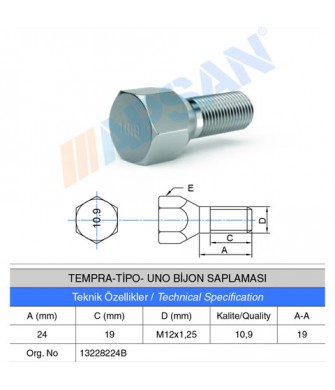 TEMPRA/TİPO/UNO BİJON SAPLAMASI