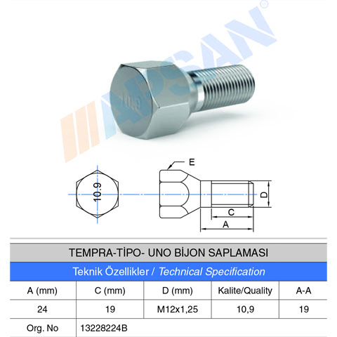 TEMPRA/TİPO/UNO BİJON SAPLAMASI